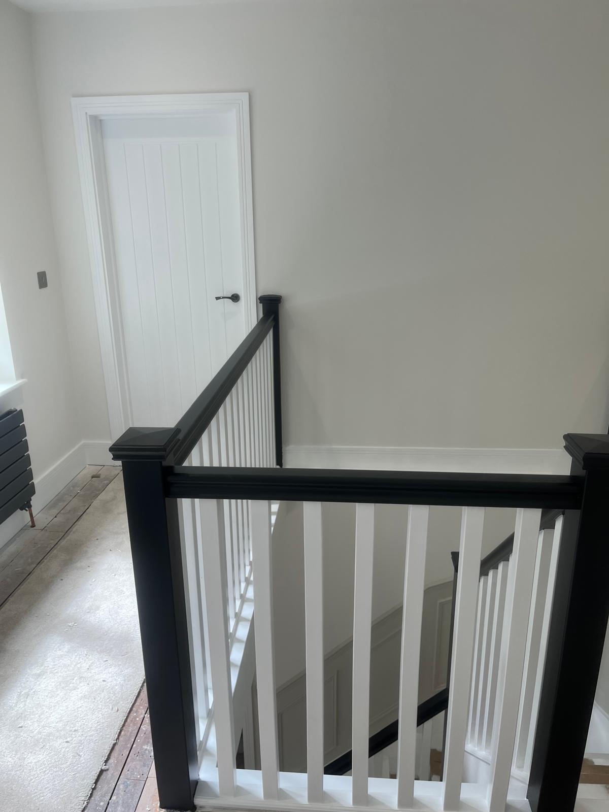 Landing balustrade & dado detail