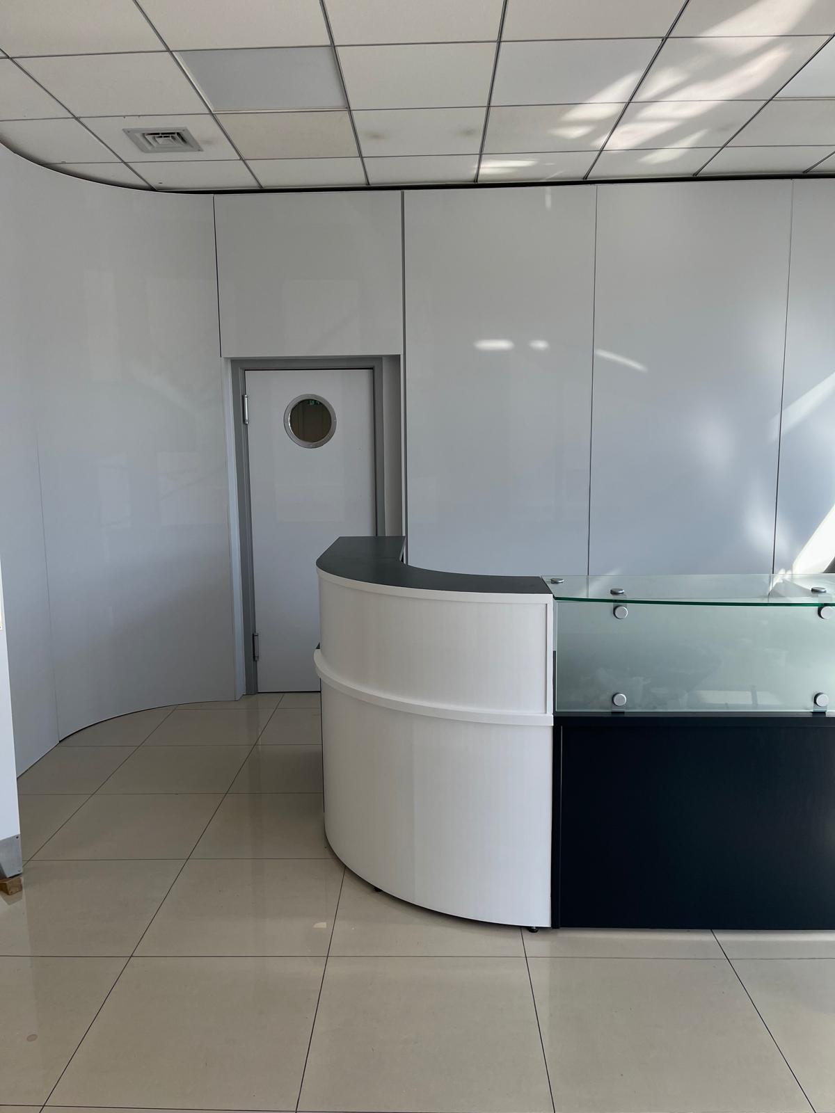 Commercial reception decorating project