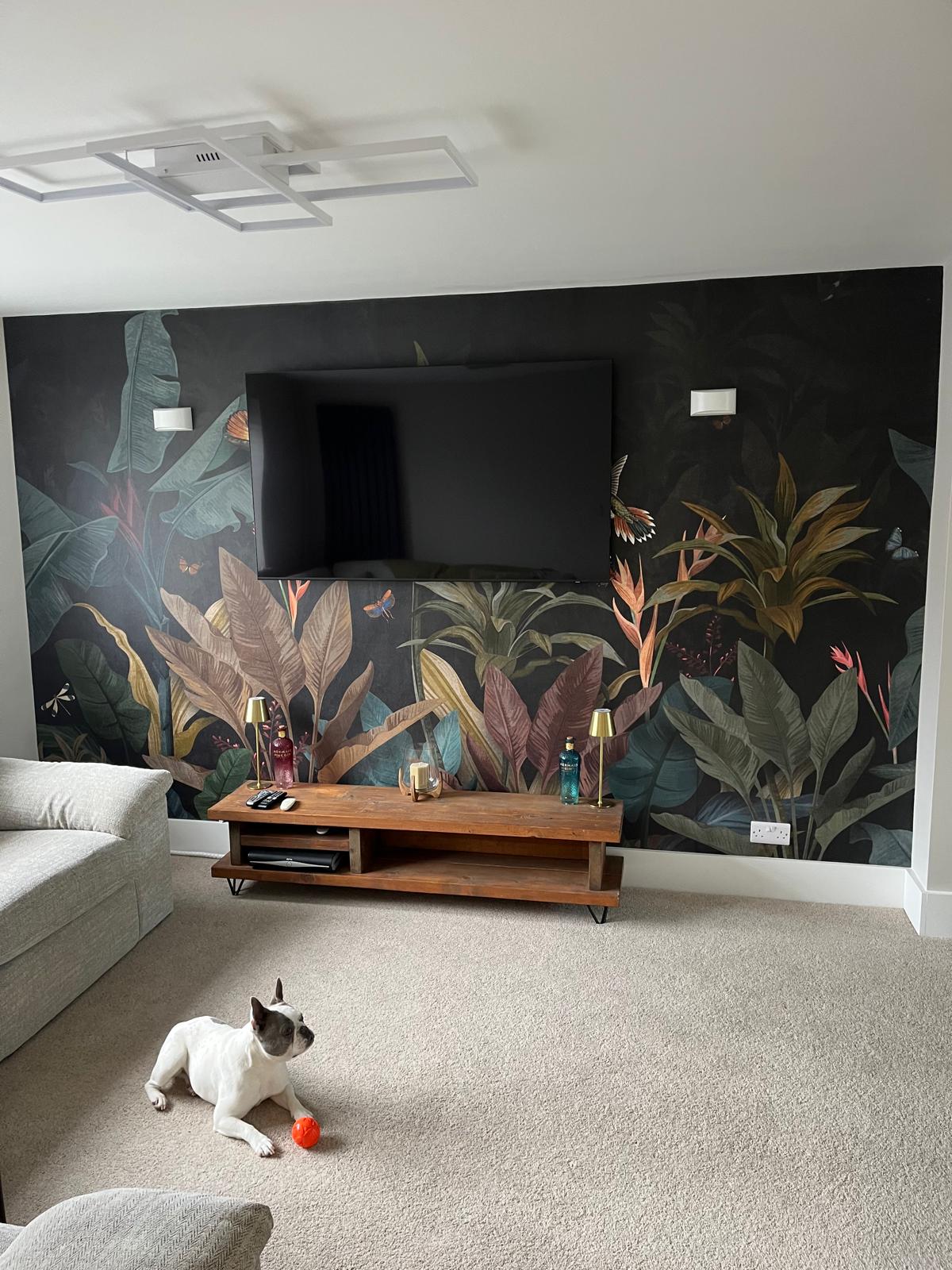 DS Decor project - tropical mural feature wall